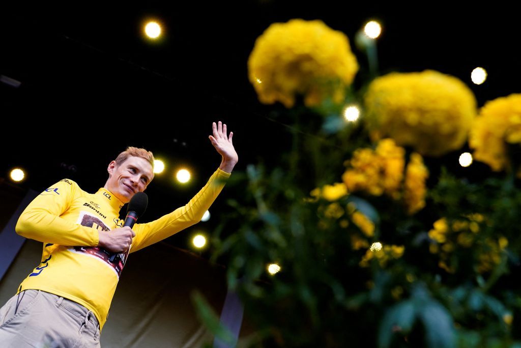 Jonas Vingegaard - the Tour de France 2022 champion - is welcomed back to Denmark in a huge celebration in Copenhagen