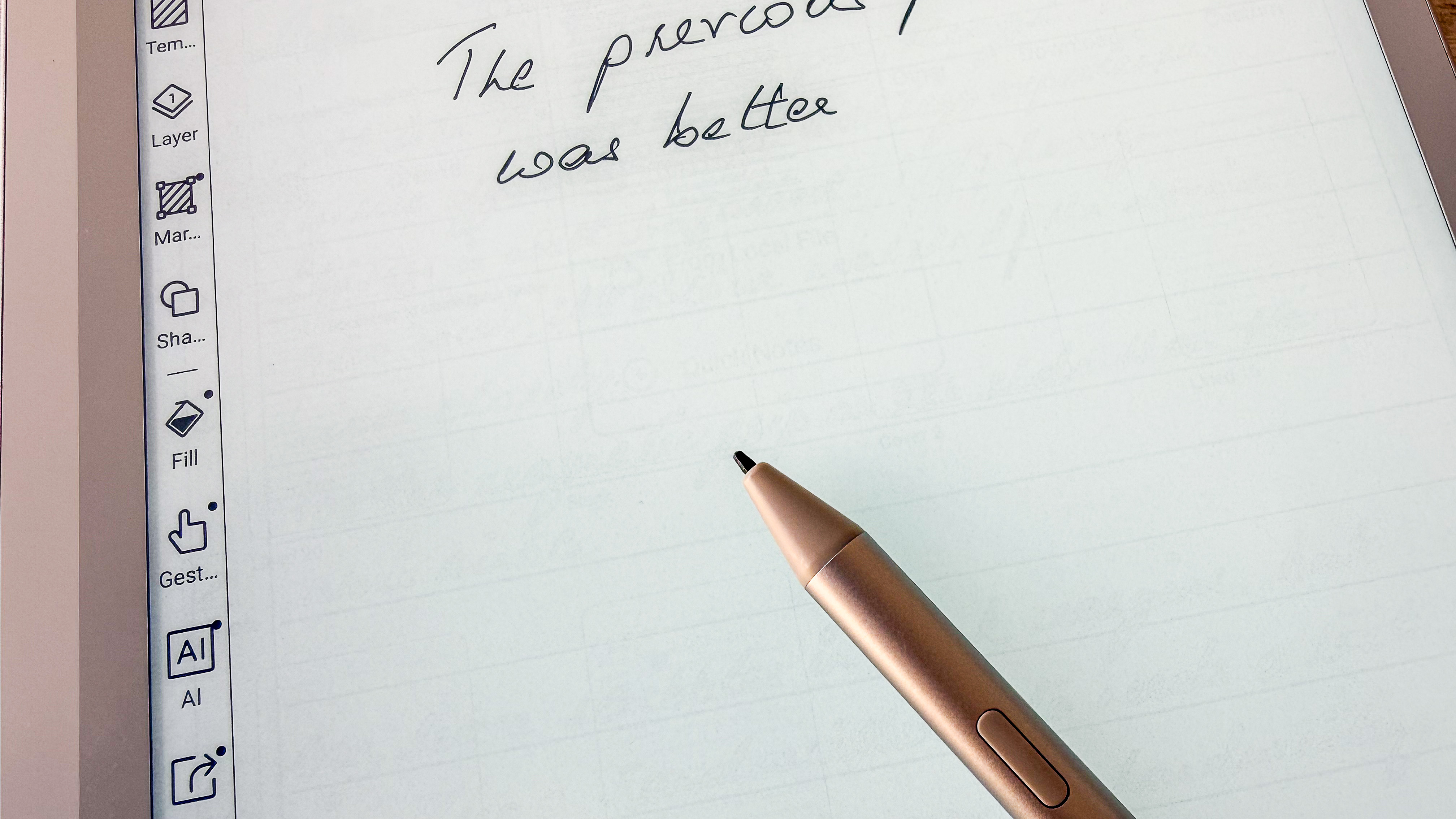The InkSense Plus stylus supplied with the Boox Go 10.3 (Gen II) Lumi