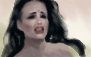 Painting a pained expression