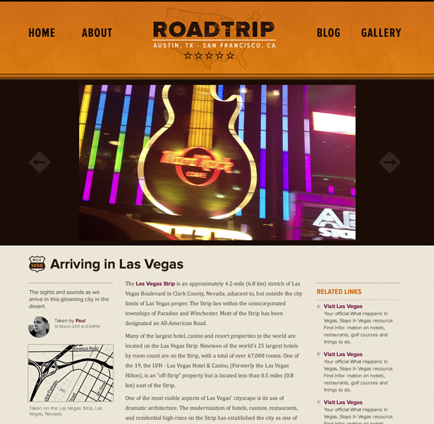 For our media gallery example, I started by looking at the requirements of the media item page. Once I was happy with the grid, type and visual treatment, I moved on to the design of the homepage