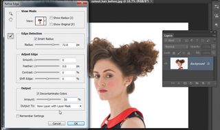 Photoshop CS6: cut out hair 2