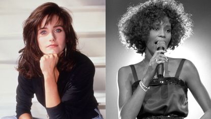 80s hair - courteney cox, whitney houston