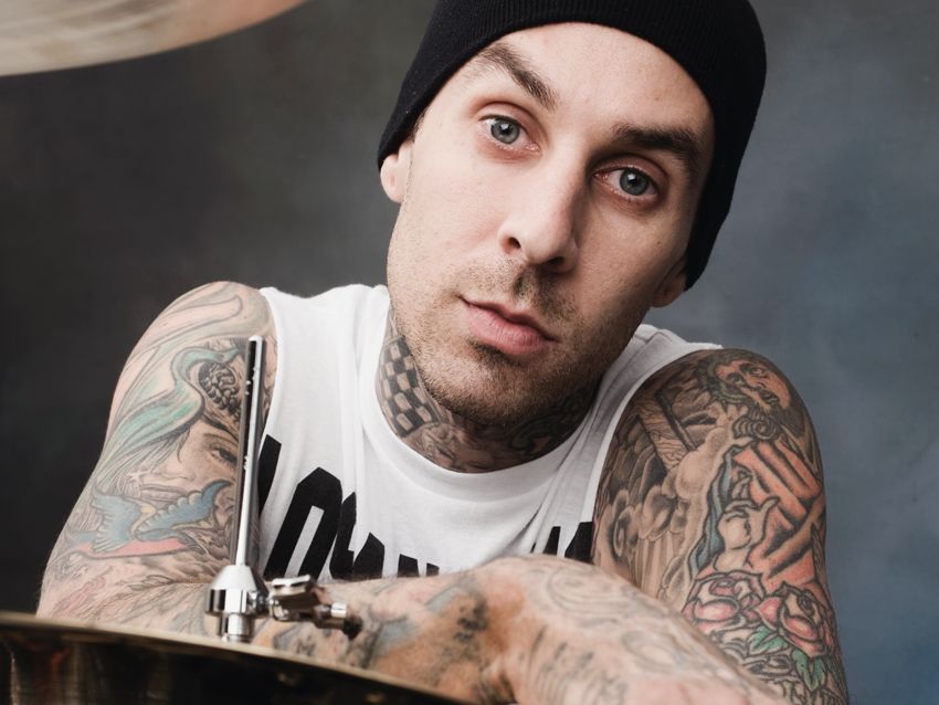 Travis Barker's drum setup: Blink-182/solo drummer's kit in pictures