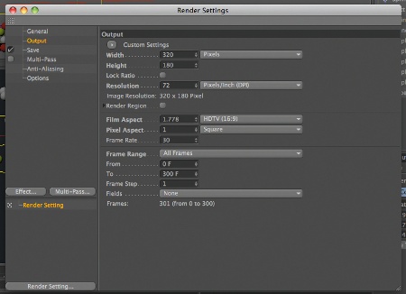 render settings