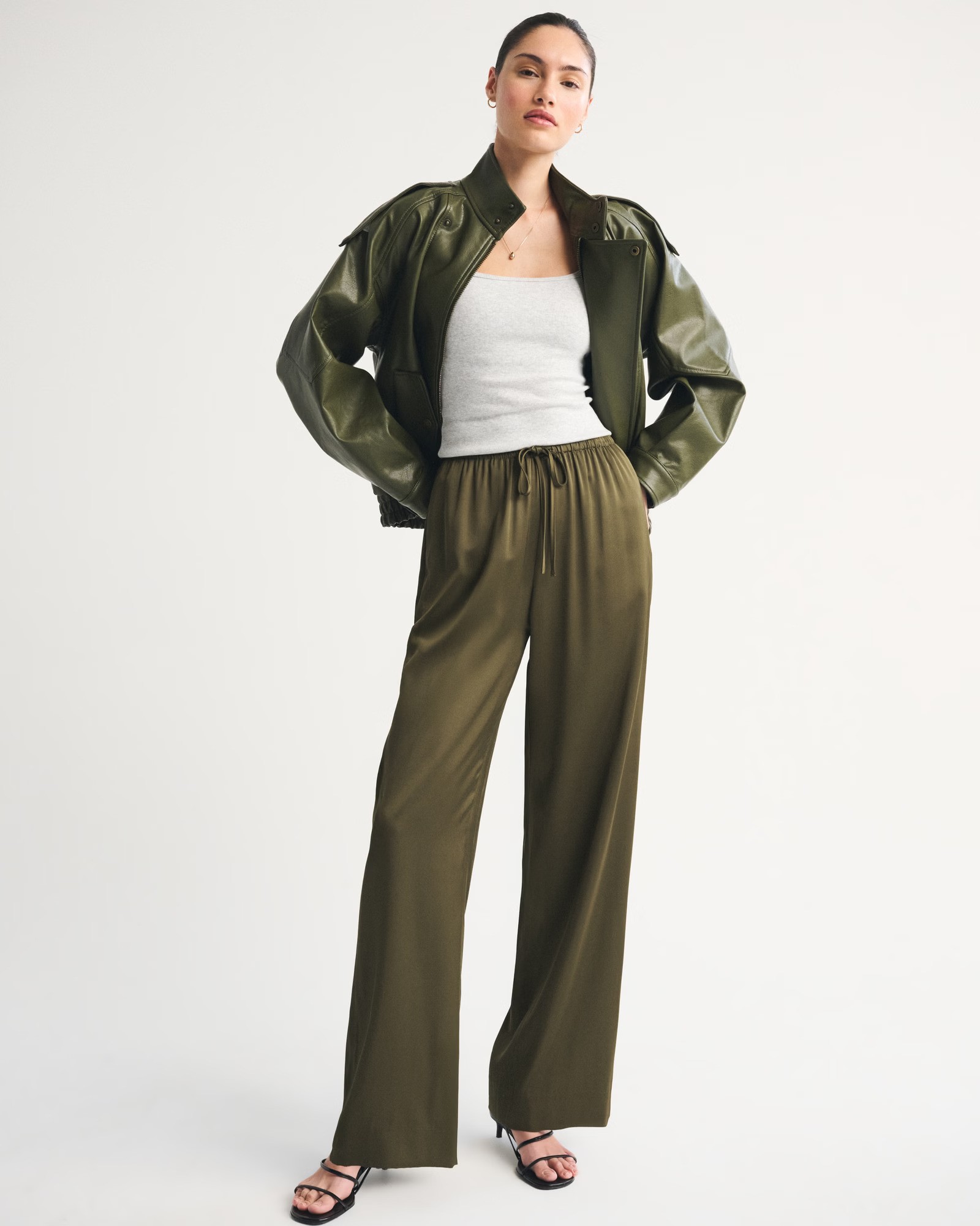 Satin Pull-On Pant