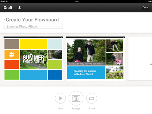 The UI is elegantly designed
