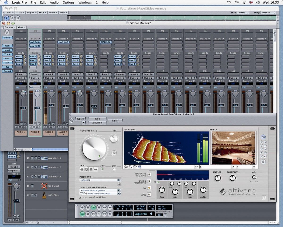 Damping &amp; Gains, EQ and CPU sections share the space.