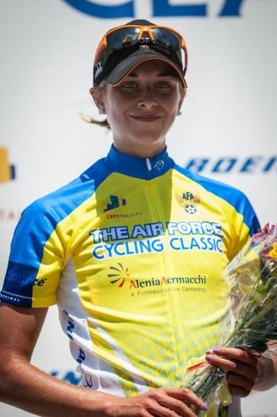 Emma Grant (Optum) ends the day with the omnium leaders jersey.