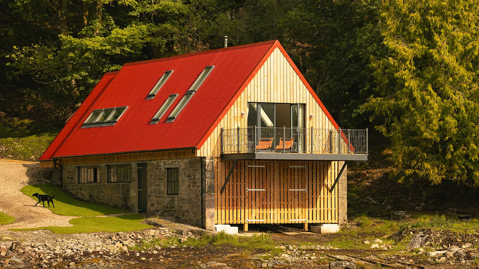 Loch side cabin