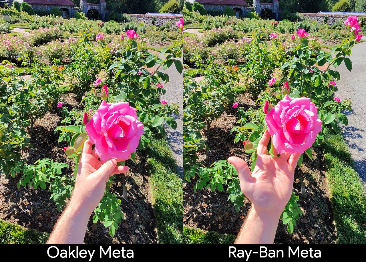 Comparing the picture quality of Oakley Meta HSTN Smart Glasses and Ray-Ban Meta Smart Glasses