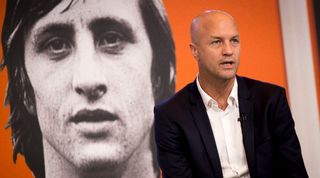 Jordi Cruyff during the launch of his father Johan Cruyff's autobiography in Spanish and Catalan in 2016.