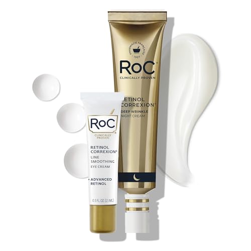 Roc Retinol Correxion Value Set: Deep Wrinkle Night Cream + Under Eye Cream