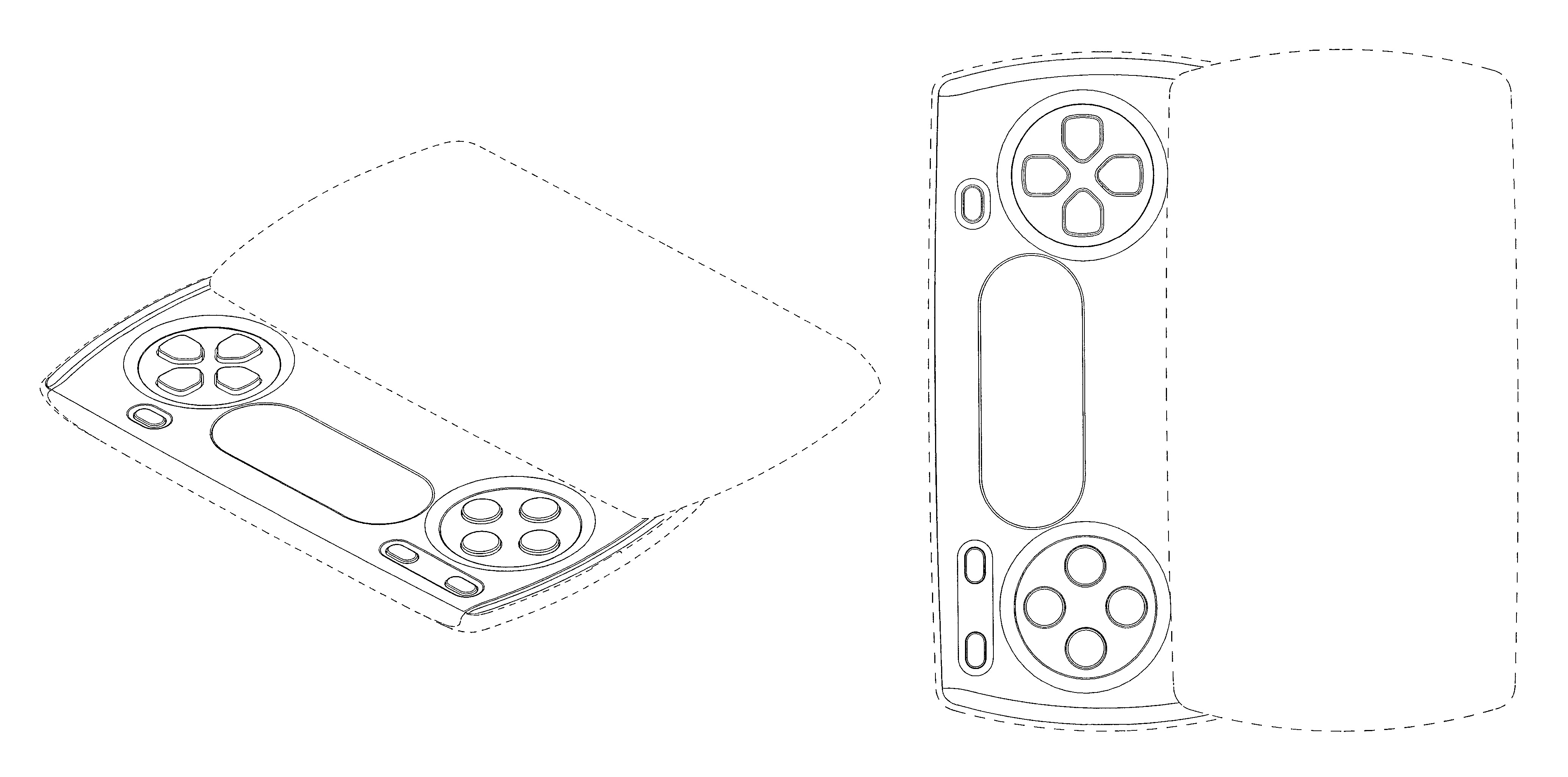 Sony patent filings for phone with sliding mechanism for built-in controller