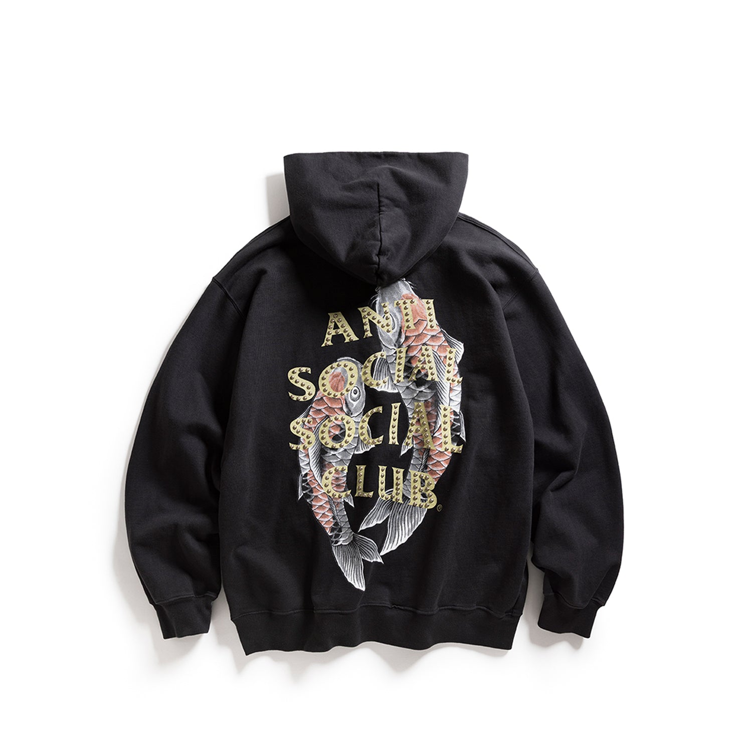 Studded Mind Games Hoodie - Black - Black / S