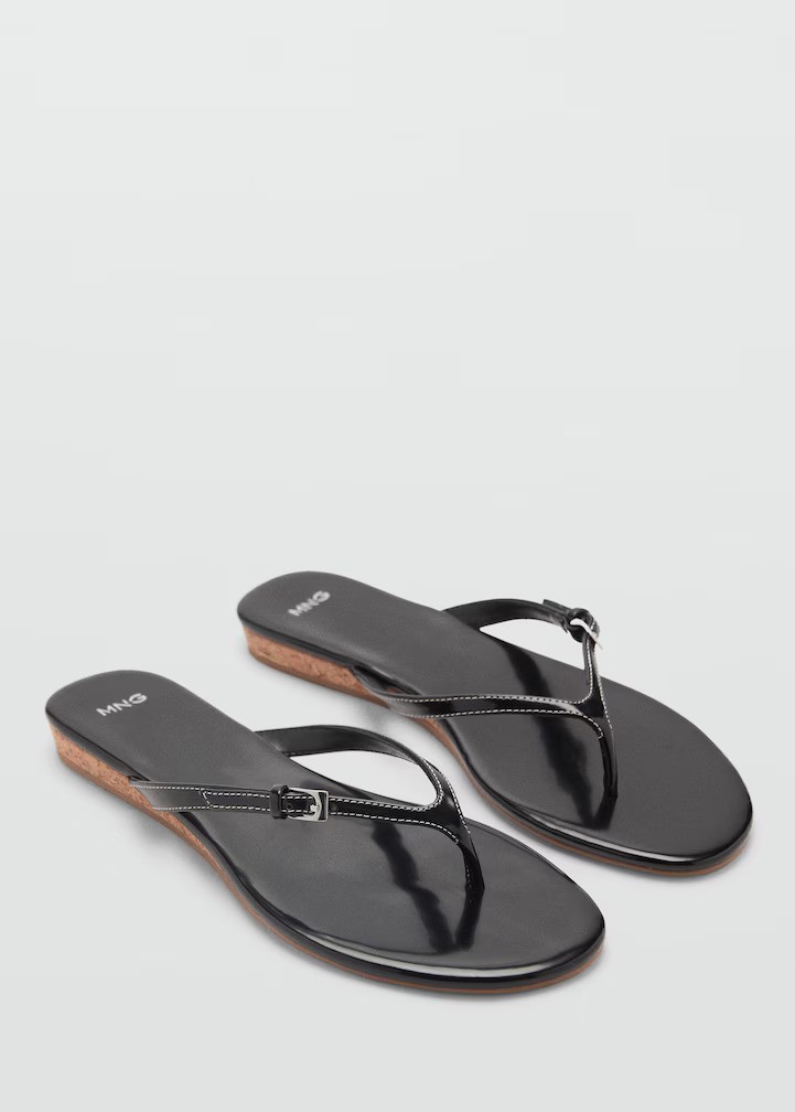 MANGO, Buckle Strap Sandals 