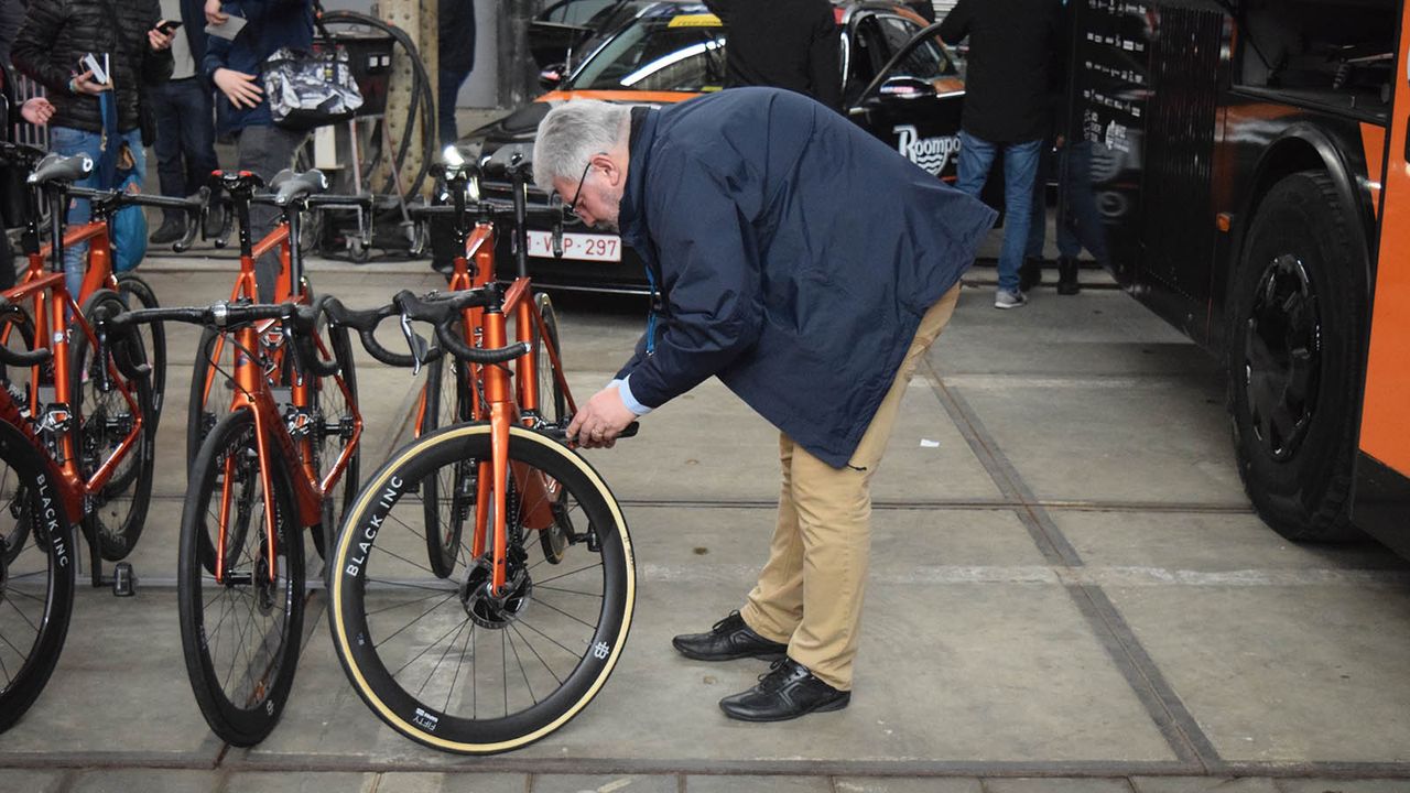 UCI commissaires were at the beginning of both races checking for technological fraud