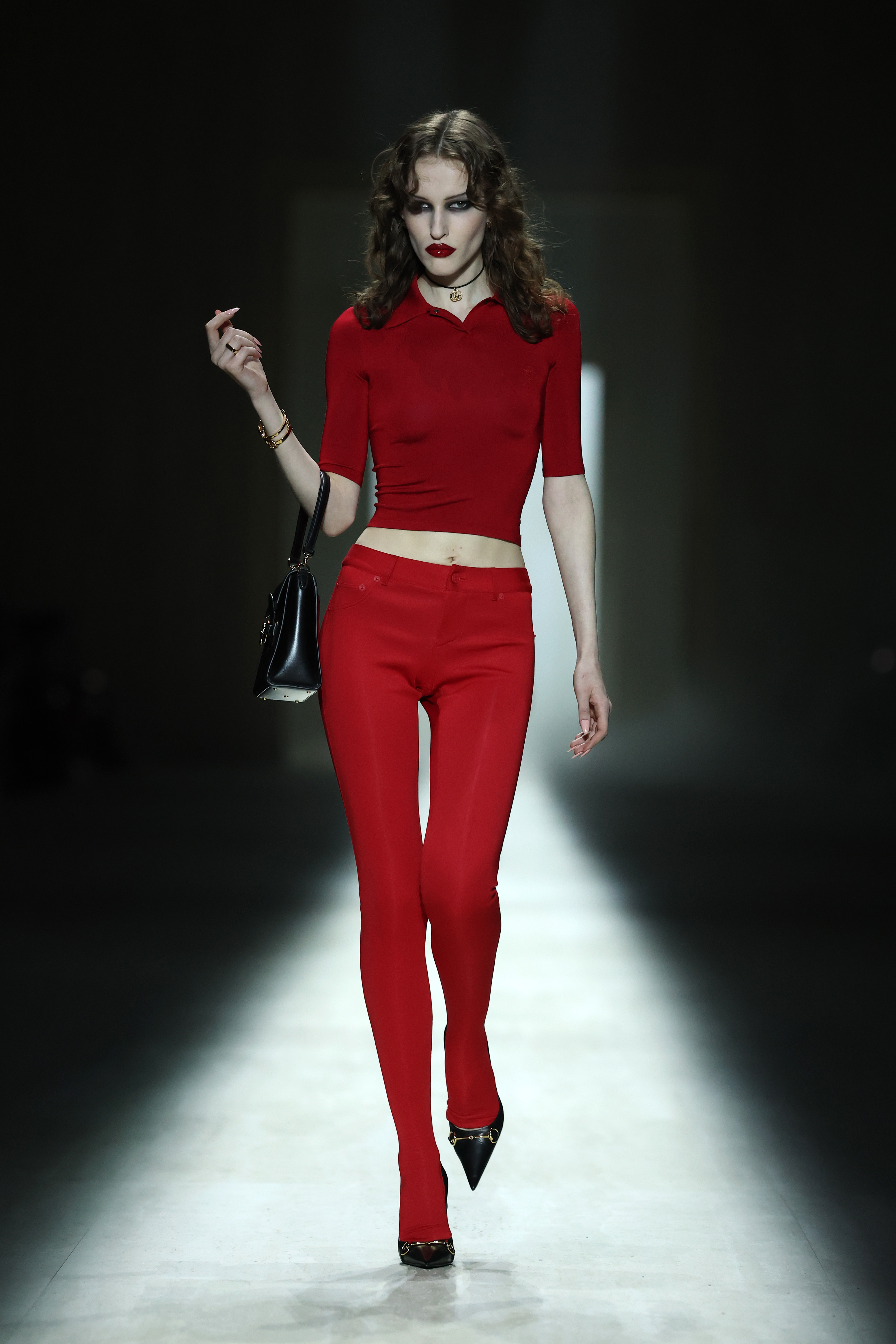 a model on the Gucci fall 2026 runway