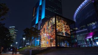 GLAAM Media Glass is featured at the COEX Convention Center Pop-Up G-Cube in Seoul, South Korea
