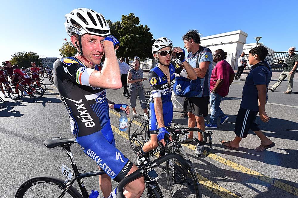 Dan Martin (Etixx-QuickStep) soon after the hot finish
