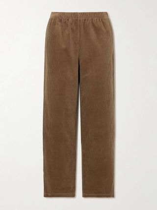 Stretch-Cotton Corduroy Straight-Leg Pants