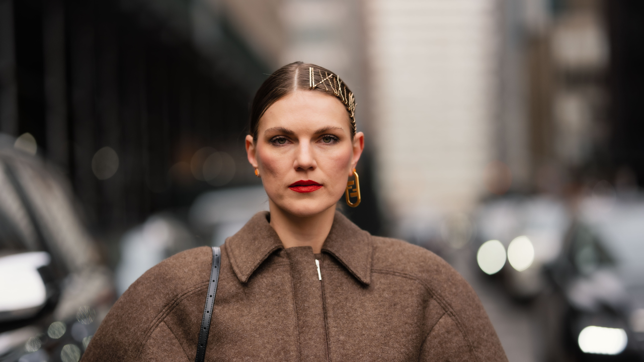 woman at NYFW beauty 