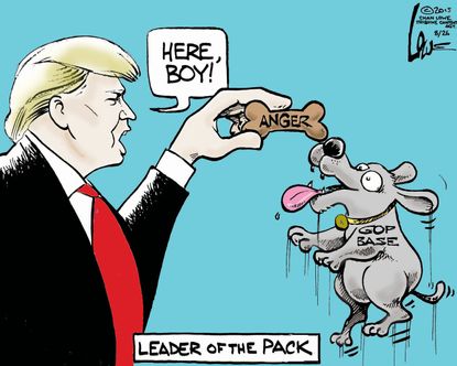 Political cartoon U.S. Donald Trump GOP
