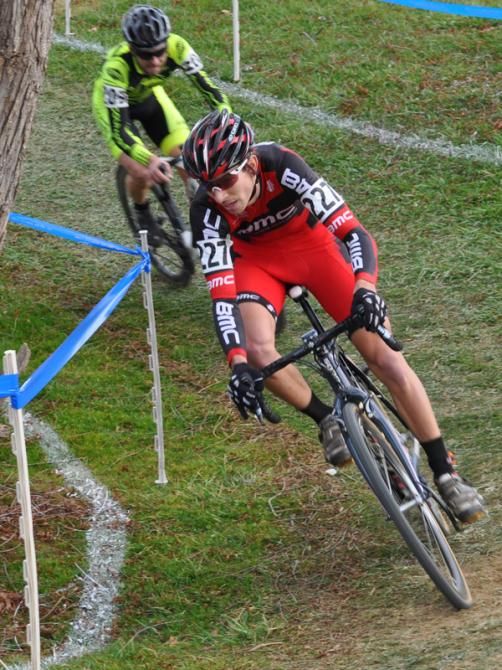 Kerry Werner (BMC U23 Development Team) and Jacob Lasley (Team Soundpony) en route to bridging across to race leaders Dan Timmerman and Brian Matter.