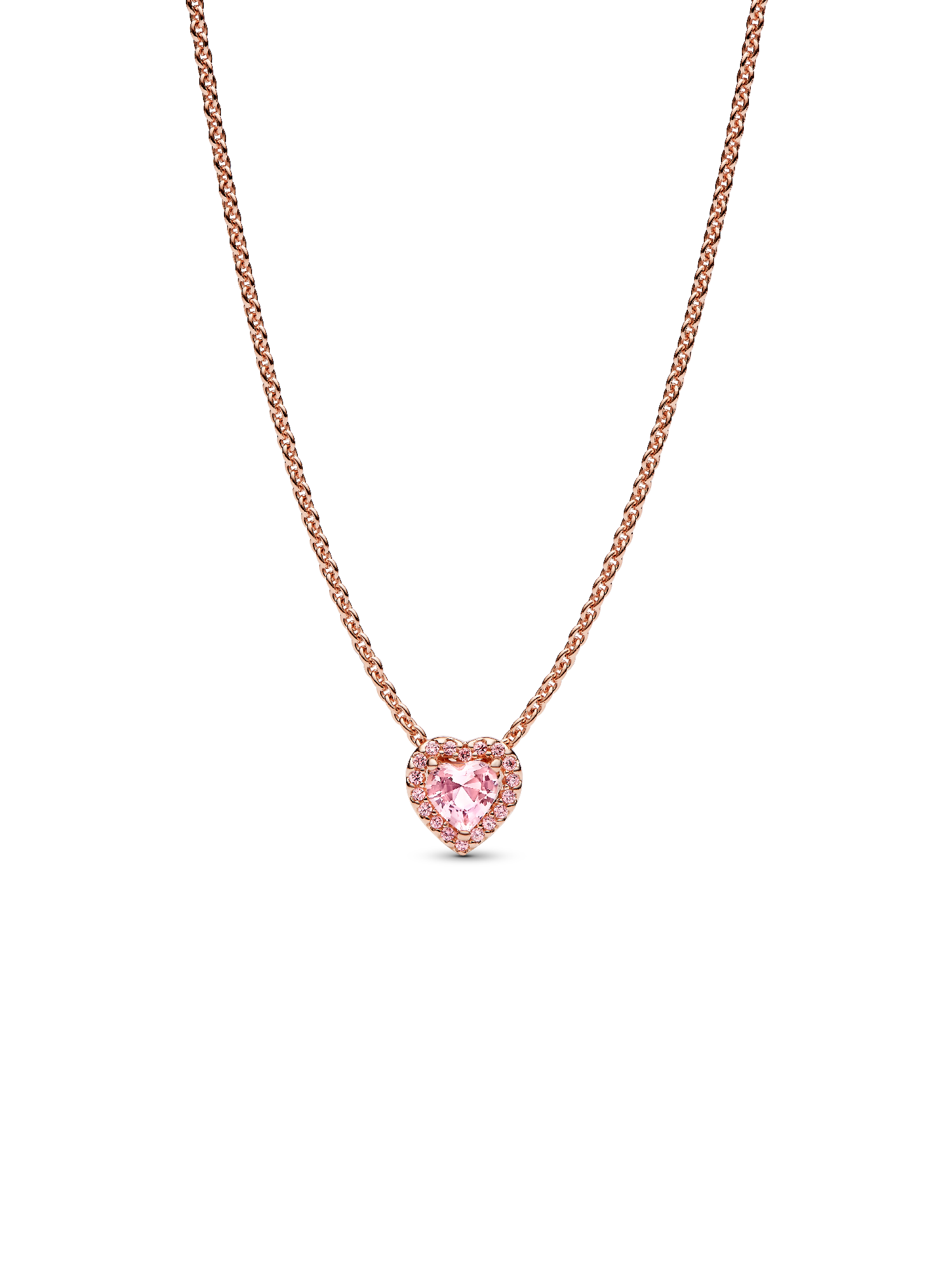 Pink Heart Collier Necklace