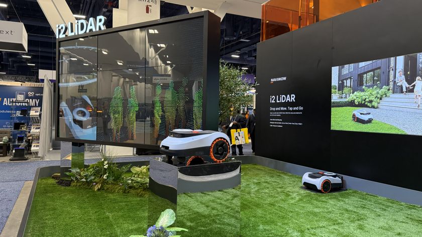 The Navimow booth at CES 2026