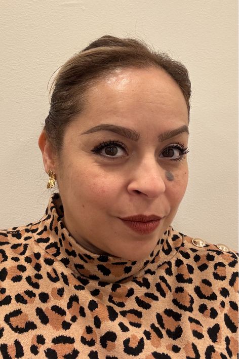 Milk Makeup Bionic Sunkissed Liquid Bronzer before, during, and after application.