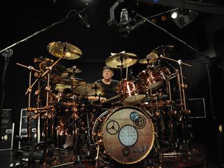 Neil filmed the majority of the performance footage at Drum Channel studios in California