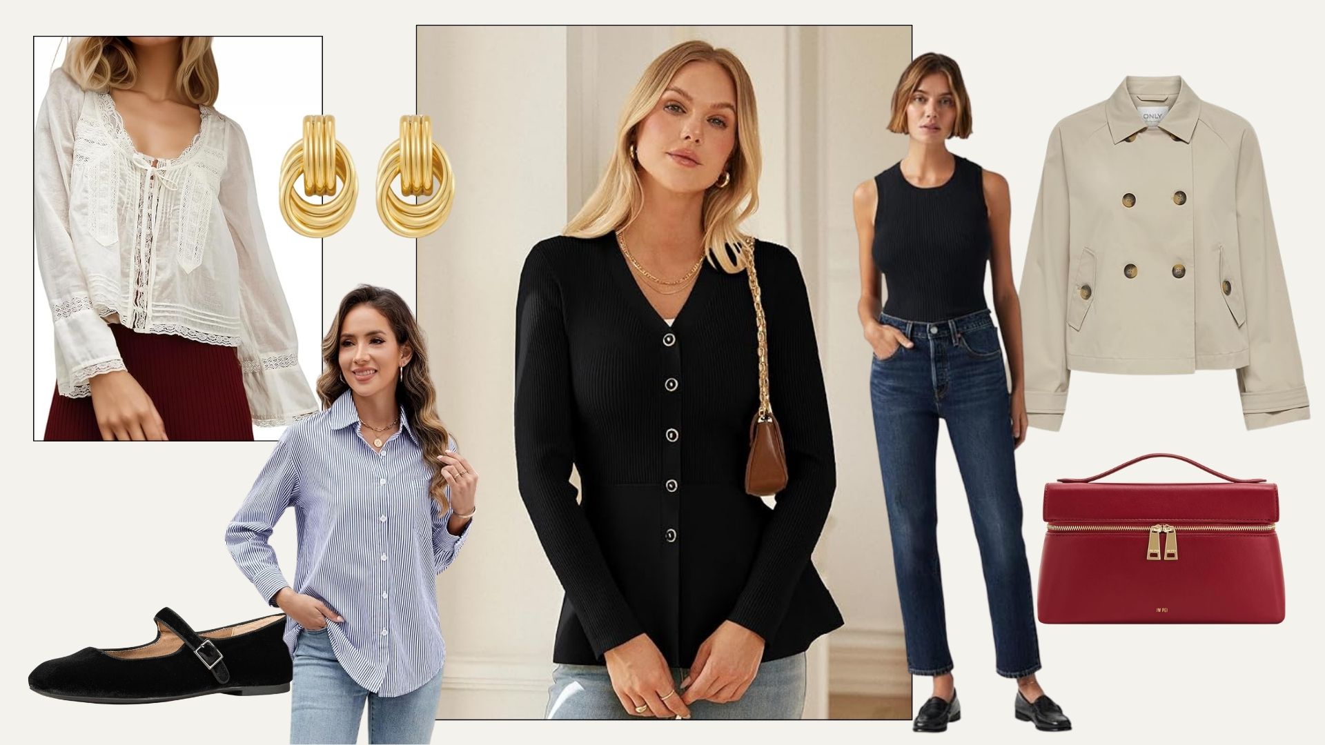 Collage of French-inspired Amazon Prime Day buys