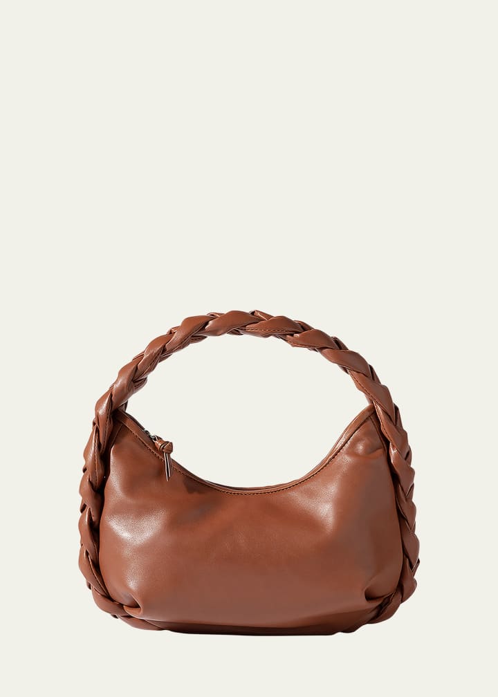 Espiga Braided Leather Top-Handle Bag
