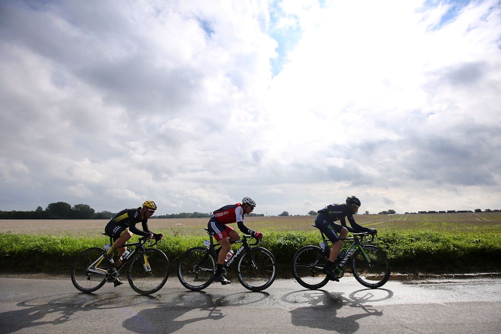The breakaway in action during stage 7.