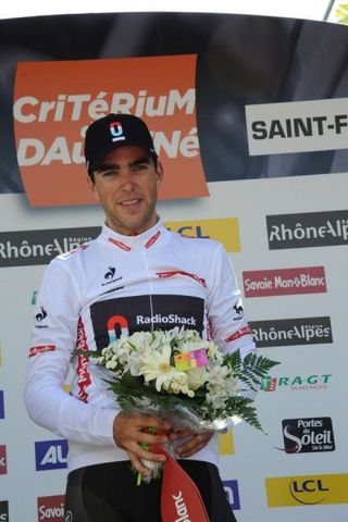 Tony Gallopin (RadioShack-Nissan) sprinted to third place on Stage 2 and took hold of the white jersey for the best young rider