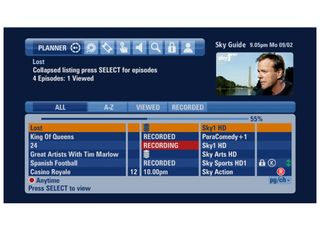 Sky's new-look EPG