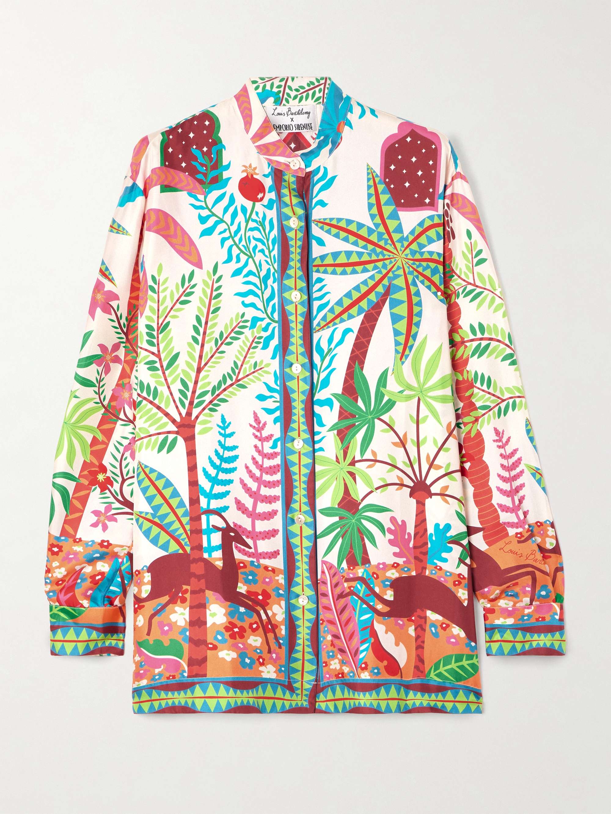 + Louis Barthélemy Kelsy Printed Silk-Twill Shirt