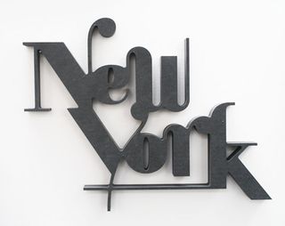 customised typography sculptures