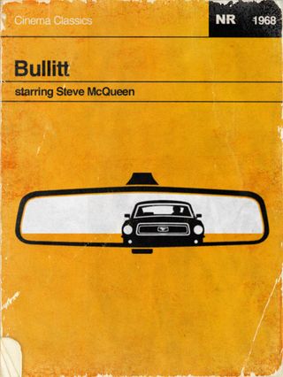 Graphic designer Wayne Dahlberg created this awesome poster in homage to Steve McQueen's famous movie Bullitt