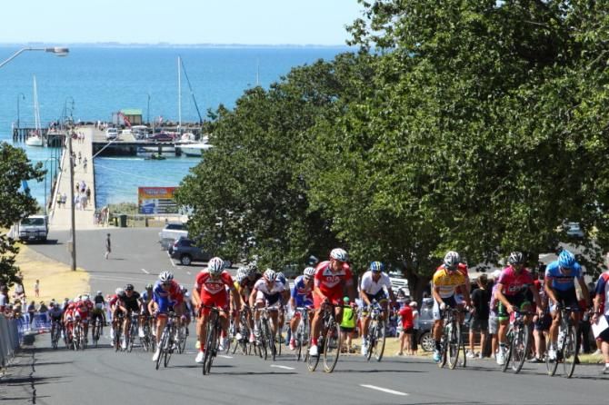 The climb at Portarlington is pretty, but tough