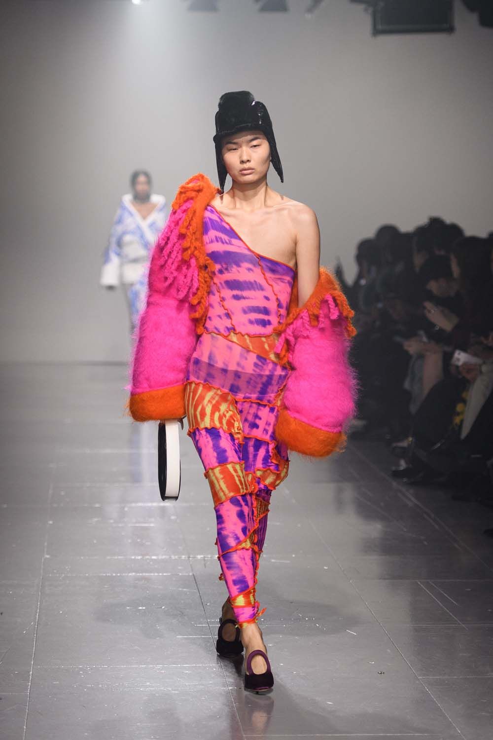 on the runway at London Fashion Week AW23