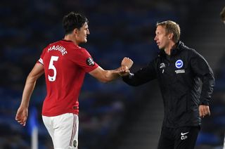 Brighton manager Graham Potter admitted United deserved all three points