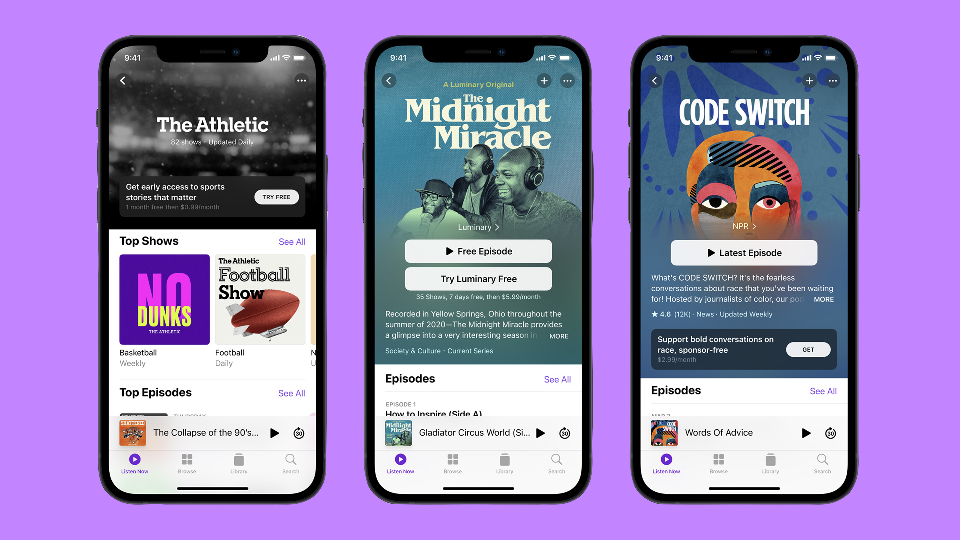 Apple Podcasts Subscriptions design