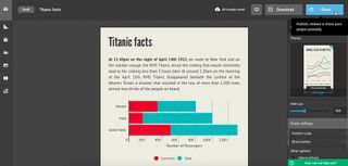 Infogram is a tool for creating interactive data visualisations