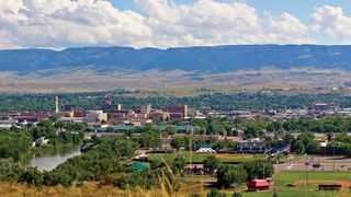 A view of Casper, Wyoming, which will host the Wyoming Eclipse Festival that includes the national convention of the Astronomical League.