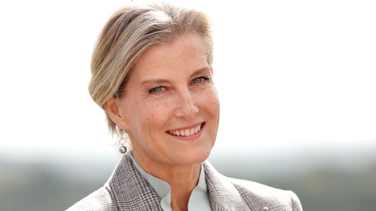 Sophie, Duchess of Edinburgh smiles as she attends the opening of the Domaine Evremond Winery at Domaine Evremond on September 26, 2024