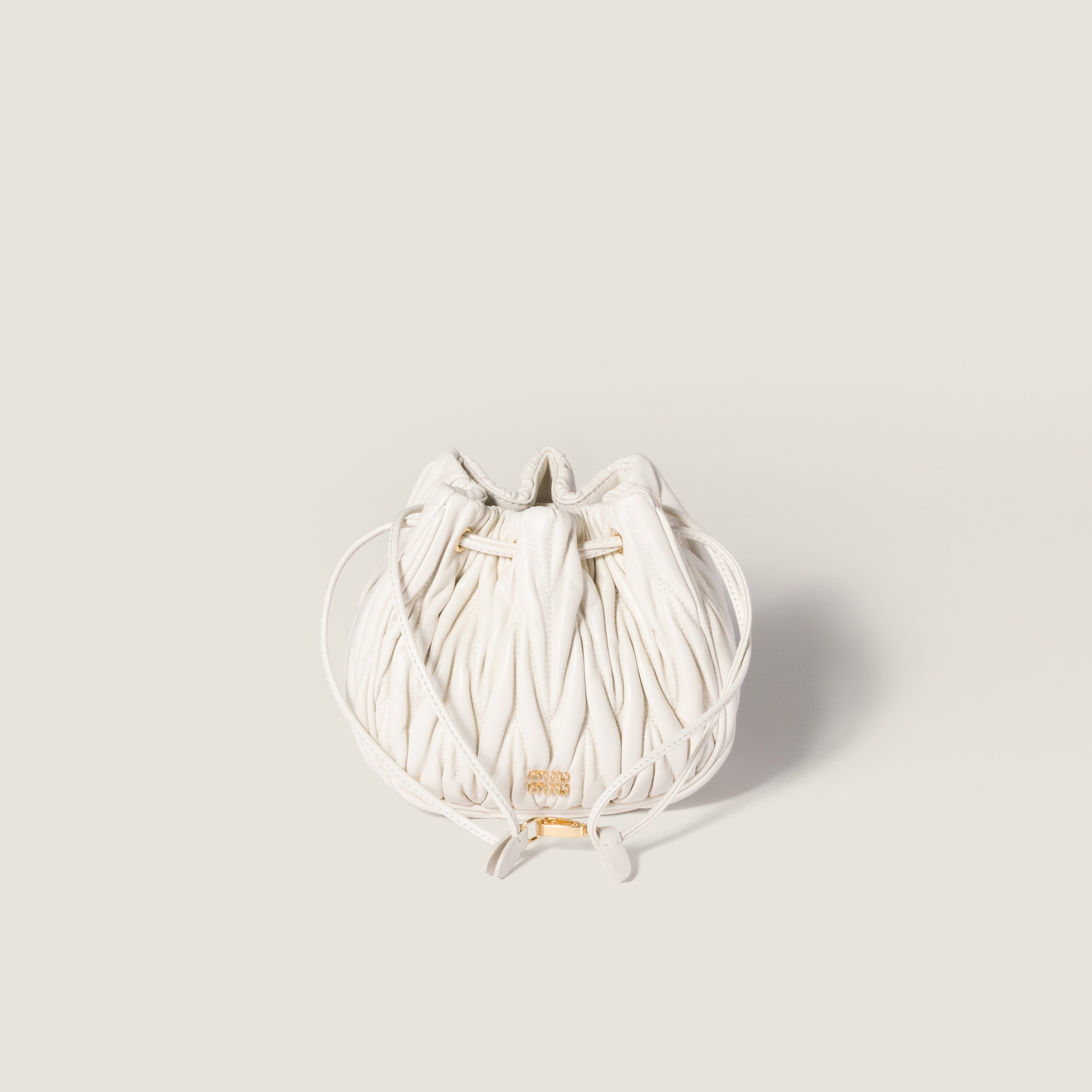 Matelass&amp;eacute; Nappa Leather Pouch