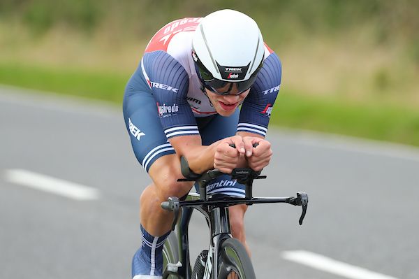 Picture by Alex Whitehead/SWpix.com - 14/10/2021 - HSBC UK British Cycling Championship, Road. Individual Time Trial, ITT Elite Men - Tealby, Lincolnshire, England - Charlie Quarterman of Team Trek Segafredo in action