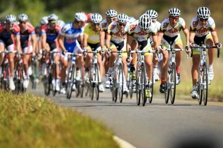 The yellow jersey was well protected at the fron all day.