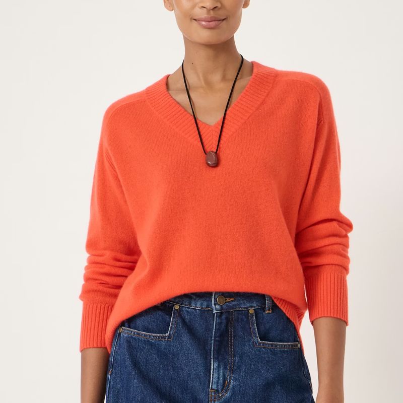 Hush jumper on model